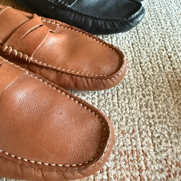 2 Nordstrom Men's Leather Loafers - Black and Brown 11 - Picture 6 of 6